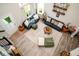 Open concept living area with contemporary decor, comfortable seating, and natural light at 10538 Rose Mill Dr, Lawrence, IN 46235
