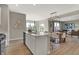 Open-concept kitchen and dining area with modern appliances and ample countertop space at 10805 Soda Creek Ct, Indianapolis, IN 46239