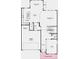 First floor plan showcasing an open layout including a kitchen, great room, dining area, and flex room at 1087 Stubble Run, Danville, IN 46122