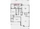 Second floor plan with primary suite, bedrooms, laundry, and loft, designed for comfortable living at 1087 Stubble Run, Danville, IN 46122