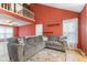 Cozy living room with a large sectional sofa and plenty of natural light at 12449 Huntington Dr, Indianapolis, IN 46229