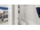 Clean bathroom design with a shower-tub combination in a well-lit and tidy space at 1285 Chatham Hills Blvd, Westfield, IN 46074