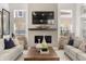 Cozy living room with a fireplace and large windows that provide ample natural light at 1285 Chatham Hills Blvd, Westfield, IN 46074
