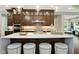 Beautiful kitchen with granite countertops, stainless steel appliances, and an island with seating at 13855 Waterway Blvd, Fishers, IN 46040