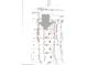 Detailed map showing property lines and dimensions for real estate planning and development at 13855 Waterway Blvd, Fishers, IN 46040