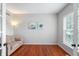 Comfortable living room featuring lots of light and hardwood floors at 14145 Charity Chase Cir, Carmel, IN 46074