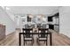 Contemporary kitchen featuring a center island, modern lighting, and ample counter space for cooking and entertaining at 1702 Alvord St, Indianapolis, IN 46202