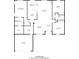 Detailed floor plan showing the layout, dimensions, and estimated areas of the home's rooms at 17027 Rainier Cir, Westfield, IN 46062