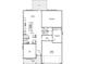 Layout of the first floor with a large 2 car garage, dining, kitchen, great room and 1 bedroom at 279 Commodore Dr, Pittsboro, IN 46167