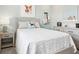 Comfortable bedroom features a soft colors and lots of pillows at 30 Benfield Dr, Whiteland, IN 46184
