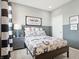 Bedroom with natural light, a window, and black and white accents at 30 Benfield Dr, Whiteland, IN 46184