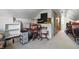 This attic features neutral colored walls, shelving units, storage, and organizers at 303 W 7Th St, Lapel, IN 46051