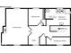 Detailed basement layout with Gathering room, bedroom, bathroom, and utility space at 3208 Brookside Pkwy N Dr, Indianapolis, IN 46218