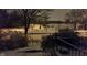 A quiet winter evening as seen from the front steps at 3208 Brookside Pkwy N Dr, Indianapolis, IN 46218