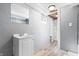 This is a completely new bathroom with new PVC and PEX plumbing at 3541 N Linwood Ave, Indianapolis, IN 46218