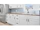 Well-designed kitchen with stainless steel refrigerator, and wood countertop features at 3541 N Linwood Ave, Indianapolis, IN 46218