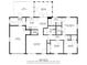 Detailed floor plan showcasing layout of kitchen, living room, bedrooms, deck, sunroom, and garage at 390 Lakeview Dr, Noblesville, IN 46060