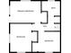 Upstairs floor plan features primary bedroom, bath, hall, and two additional bedrooms at 5014 Dawn St, Anderson, IN 46013