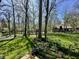 Beautiful backyard with mature trees, lush greenery, and a well-maintained lawn at 5205 Mosswood Ct, Indianapolis, IN 46254