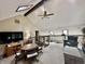 Upstairs loft with a ceiling fan, vaulted ceilings and a comfortable living space at 5205 Mosswood Ct, Indianapolis, IN 46254