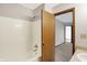 Bathroom featuring a shower/tub combo at 5666 Ensley Ct, Indianapolis, IN 46254