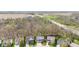 An aerial view of a residential neighborhood with beautiful homes and well-kept lawns next to a wooded area at 5924 Skyward Ln, Indianapolis, IN 46234