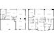 Detailed floor plan of the home's first and second floors, showcasing bedroom, kitchen and living areas at 5924 Skyward Ln, Indianapolis, IN 46234
