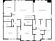 Detailed floor plan of the home's second floor, showcasing bedroom, sitting room and bath locations at 5924 Skyward Ln, Indianapolis, IN 46234