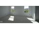 Bright unfinished room with two windows showcasing the outside view, ready for customization at 6120 Paperbark Way, Indianapolis, IN 46259
