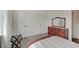Bedroom with neutral tones, closet space, with stylish furniture, creating a peaceful retreat at 620 Pomeroy St, Indianapolis, IN 46202