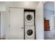 Convenient laundry closet with stacked washer and dryer at 620 Pomeroy St, Indianapolis, IN 46202