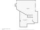 Basement layout featuring a large living room area, stairs, and a storage area with dimensions for planning and design at 7323 Elm Ridge Dr, Indianapolis, IN 46236