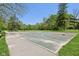 Enjoy a match on this neighborhood basketball court surrounded by mature trees at 7323 Elm Ridge Dr, Indianapolis, IN 46236