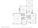 First floor plan featuring a living room, kitchen, dining room, Gathering room, office, garage, and screened patio at 7323 Elm Ridge Dr, Indianapolis, IN 46236