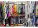 Walk-in closet with plenty of storage for clothes and accessories at 7323 Elm Ridge Dr, Indianapolis, IN 46236
