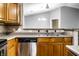 Bright kitchen featuring stainless steel appliances and ample counter space at 8911 Hunters Creek Dr # 311, Indianapolis, IN 46227