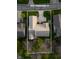 A birdseye view of the home shows the layout of the house in the surrounding lot and the neighborhood at 9626 Oakhaven Ct, Indianapolis, IN 46256