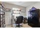 Bedroom with a desk and shelving, offering a functional workspace at 990 Bull Run W Dr, Greenwood, IN 46143