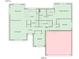 Birds eye view of a home's floor plan, displaying each room and the total square footage at 990 Bull Run W Dr, Greenwood, IN 46143