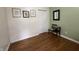 Inviting bedroom featuring hardwood floors, neutral walls, and ample closet space at 1041 Hervey St, Indianapolis, IN 46203