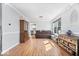 Comfortable living room with hardwood floors and neutral decor at 10417 Mayapple Ct, Noblesville, IN 46060
