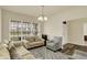 Cozy living room featuring a plush rug, comfortable seating, and plenty of natural light at 10811 Wild Orchard Ln, Indianapolis, IN 46239
