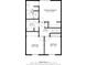 Upstairs floor plan featuring primary bedroom, two bathrooms, hallway, and two bedrooms layout at 11006 Timber Ln, Carmel, IN 46032