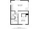 Floor plan featuring a Gathering room, laundry, bathroom, hall and a bedroom layout at 11006 Timber Ln, Carmel, IN 46032