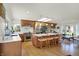 Open kitchen features a large island, stainless steel appliances, and plenty of counter space, ideal for cooking at 11006 Timber Ln, Carmel, IN 46032