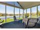 Relaxing sunroom with comfortable seating and scenic lake views at 14386 Salem E Dr, Carmel, IN 46033
