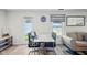 Bright dining area with a modern table set and stylish decor elements at 14429 Banister Dr, Noblesville, IN 46060