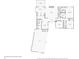 Detailed floor plan illustrating the layout of the first floor, including rooms and dimensions at 168 Yorkshire W Blvd, Cumberland, IN 46229