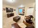 Basement with a large television, entertainment area, and exercise equipment at 18756 Brookston Ln, Noblesville, IN 46062