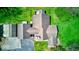 Aerial view showing roof of home and surrounding manicured lawns at 260 17Th St, Columbus, IN 47201